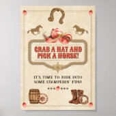 Strawberry Stampede schnappen Hut und Pferdeschild Poster (Vorne)