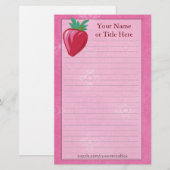 Strawberry Stationery Briefpapier (Vorne/Hinten)