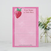 Strawberry Stationery Briefpapier (Stehend Vorderseite)