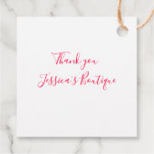 Strawberry Stems Gift Tags Geschenkanhänger (Rückseite)