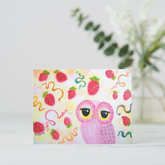 Strawberry Strawberry Postkarte (Stehend Vorderseite)