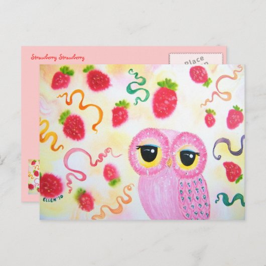 Strawberry Strawberry Postkarte (Vorne/Hinten)