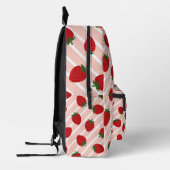 Strawberry Stripe Delight Bedruckter Rucksack (Links)