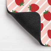 Strawberry Stripe Delight Mousepad (Ecke)