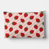 Strawberry Stripe Delight Zubehörtasche (Rückseite)