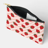 Strawberry Stripe Delight Zubehörtasche (Offen)
