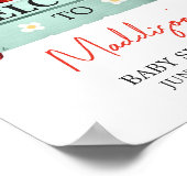 Strawberry Summer Baby Dusche Willkommen Poster (Ecke)