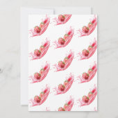Strawberry | Summer Baby Shower Invitation Einladung (Rückseite)