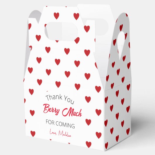 Strawberry Summer Party Vielen Dank Geschenkschachtel (Geöffnet)