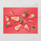 Strawberry Summer Postcard Postkarte (Vorderseite)