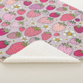 Strawberry Summer Seamless Pattern Sherpadecke (3/4)