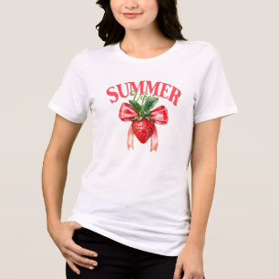 Strawberry Summer Vibes Tri-Blend Shirt