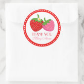 Strawberry Summer Vielen Dank für Ihr Interesse Ta Runder Aufkleber (Tasche)