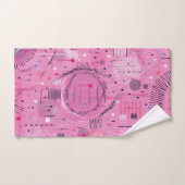 Strawberry Sundae Abstract Art  Badhandtuch Set (Handtuch)