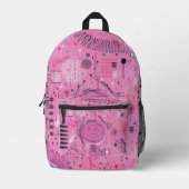 Strawberry Sundae Abstract Art  Bedruckter Rucksack (Vorderseite)