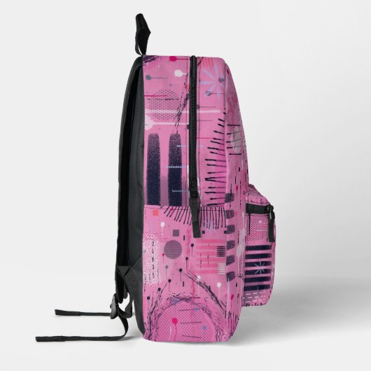 Strawberry Sundae Abstract Art  Bedruckter Rucksack (Links)