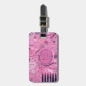 Strawberry Sundae Abstract Art  Gepäckanhänger (Vorderseite vertikal)