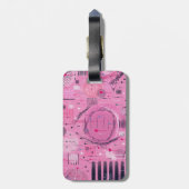 Strawberry Sundae Abstract Art  Gepäckanhänger (Rückseite vertikal)