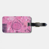 Strawberry Sundae Abstract Art  Gepäckanhänger (Rückseite horizontal)