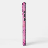 Strawberry Sundae Abstract Art  iPhone Hülle (Linke Seite)