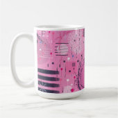 Strawberry Sundae Abstract Art  Kaffeetasse (Links)