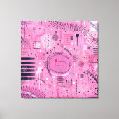 Strawberry Sundae Abstract Art  Leinwanddruck (Vorderseite)