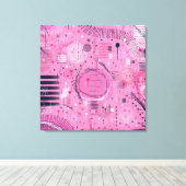 Strawberry Sundae Abstract Art  Leinwanddruck (Insitu (Holzboden))