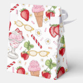 Strawberry Sundae Pattern Fevor Box Geschenkschachtel (Rückseite)