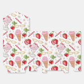 Strawberry Sundae Pattern Fevor Box Geschenkschachtel (Ungefaltet)