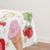 Strawberry Sundae Pattern Tischdecke (Beispiel)