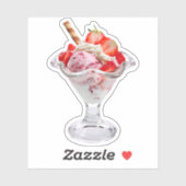 Strawberry Sundae Sticker (Blatt)