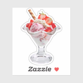 Strawberry Sundae Sticker