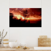 Strawberry Sunrise Poster (Küche)