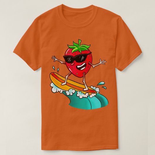 Strawberry Surfing T-Shirt (Design vorne)