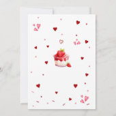 Strawberry Sweet 2nd Birthday Invitation Einladung (Rückseite)