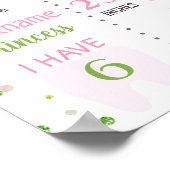 Strawberry Sweet a Birthday Meilenstein Poster (Ecke)