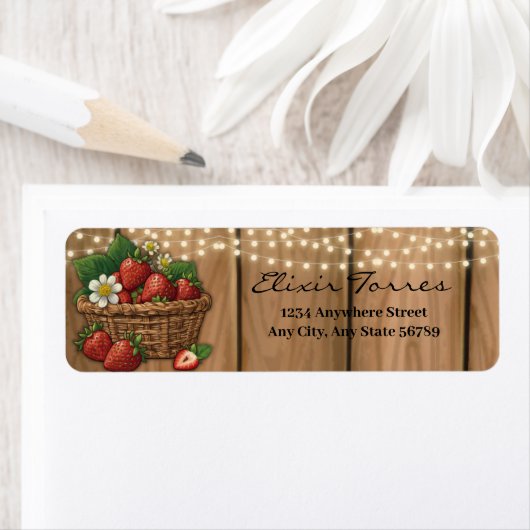 Strawberry Sweet Basket Baby Dusche (Insitu)