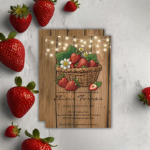 Strawberry Sweet Basket Baby Dusche