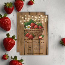 Strawberry Sweet Basket Baby Dusche