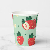 Strawberry Sweet Birthday Party Paper Cups Pappbecher (Rechts)