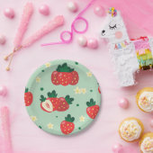 Strawberry Sweet Birthday Party Pappteller (Party)