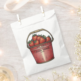 Strawberry Sweet Bucket Baby Dusche Geschenktütchen