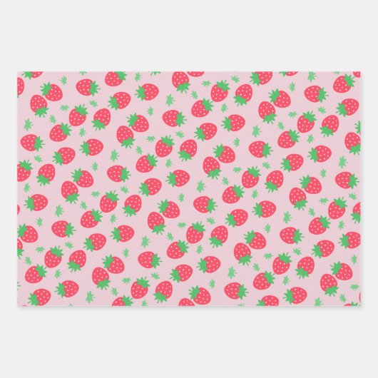 Strawberry Sweet Geschenkpapier Set (Vorderseite 3)