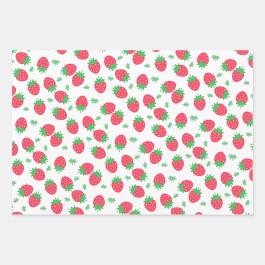 Strawberry Sweet Geschenkpapier Set (Vorderseite 2)