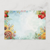 Strawberry Sweet Leckerei Blank Recicard Begleitkarte (Rückseite)