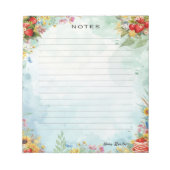 Strawberry Sweet Leckerei Notepad Notizblock (Vorderseite)