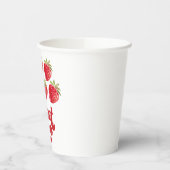 Strawberry Sweet One 1. Geburtstag Pappbecher (Links)