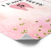 Strawberry Sweet One First Birthday Sign Poster (Ecke)