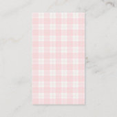 Strawberry Sweet Rustic Books Baby Girl Dusche Begleitkarte (Rückseite)