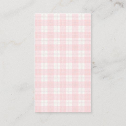 Strawberry Sweet Rustic Books Baby Girl Dusche Begleitkarte (Rückseite)